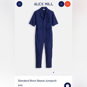 Alex Mill Standard Short Sleeve Jumpsuit - S